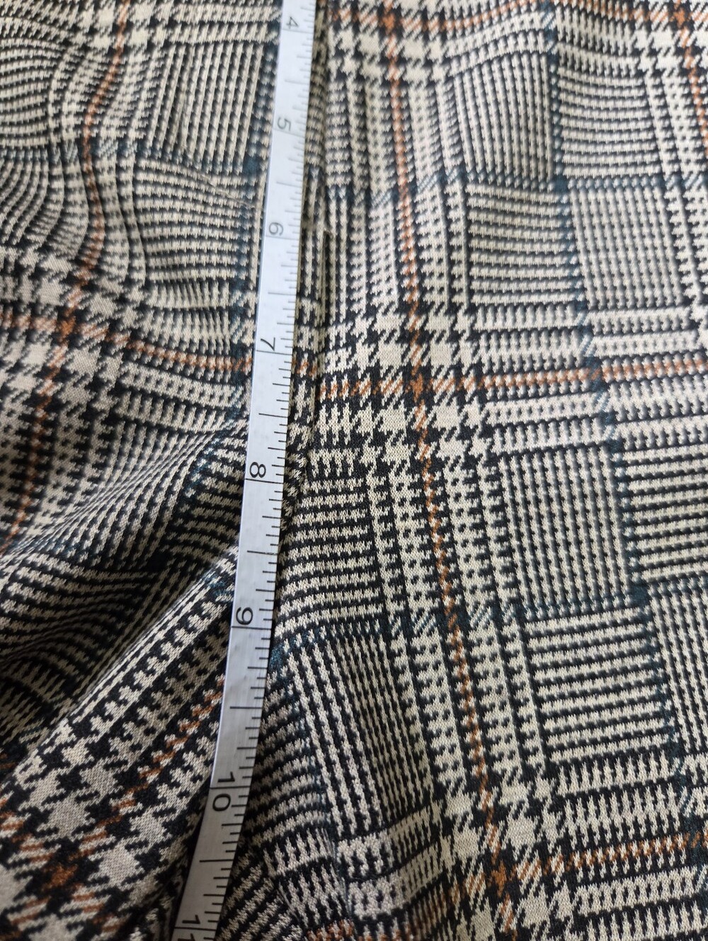 NWT Zac & Rachel Petite Glen Plaid Stretch Dress Pants - Black/Gray Size 12P - Picture 9 of 12